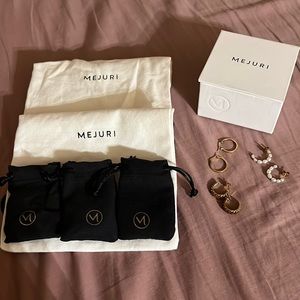 3 sets of Mejuri earrings!